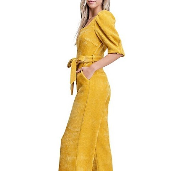 En Saison Pants - Host Pick🔥 Anthropologie En Saison Corduroy Jumpsuit - Yellow Gold